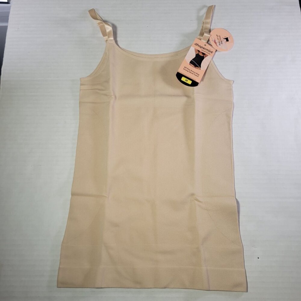 Shapermint Essentials Chai All Day Every Day Scoop Neck Cami #62001 Size M